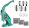 1500 Ösen Ösenpresse Ösenstanze Nietenpresse Druckknopfpresse Handpresse Set 3 Matrizen 6/10/12 mm für Ösen Nieten Textilien Leder Vorhänge