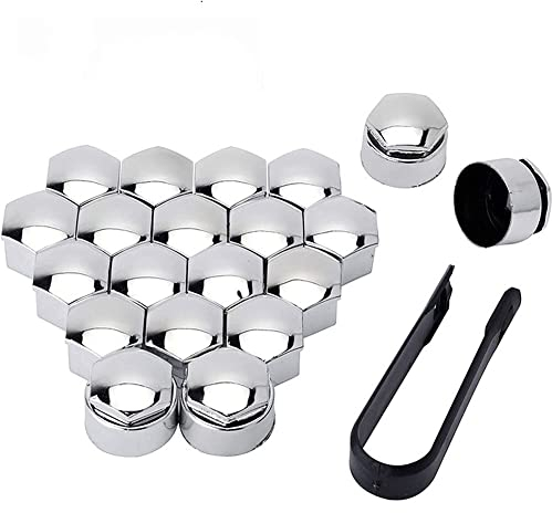 Auto Radmutterkappen für Hyundai IX35 TUCSON IX, 20 Stück Radmuttern Bolt Felgen Schutz Radschrauben Reifen Mutter Covers Nabenschrauben Abdeckung Außen Dekoration