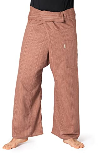 PANASIAM Thai Fischerhose für Damen & Herren - Wickelhose in 2 Längen | Thai Fisherman Pants, Unisex, auch als Yogahose oder Kampfsporthose, flexible Passform in 2 Längen, Baumwolle, Design Lini