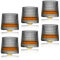 Juego de 6 vasos de whisky de descompresión giratorios, vasos de whisky de Minkabo antiguos, vasos de whisky de bar, cristalería estilo bourbon, vasos para whisky escocés, vasos de ron (5 onzas)
