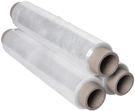 Enpack Frischhaltefolie transparent aus PE - 4 Rollen - 300 m lang x 30 cm breit - Großrollen Klarsichtfolie reißfest - Polypropylen Profi-Rollen