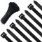 100 Pack Black Thick Cable Ties Heavy Duty Large 300mm×7.6mm Strong Nylon Plastic Self Locking 12 inch/30 cm Extra Long Zip Tie Wraps