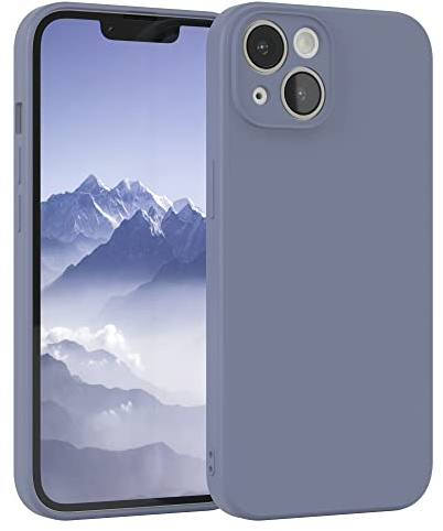 EAZY CASE - Silikonhülle für iPhone 14 Hülle Silikon Case Blau weich stoßfeste Handyhülle Schutzhülle mit Kameraschutz Dünn Premium Schutz Cover TPU Phone Bumper in Eisblau Matt