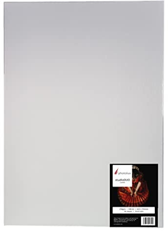 Photolux studioDUO Lustre 250 gsm, beidseitig bedruckbar Fotopapier in Premiumqualität DIN A2 (420x594mm) 50 Blatt
