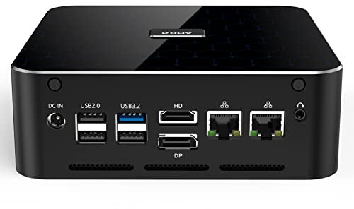KINGDEL AMD Ryzen 7 6000 series Mini PC Computer 8 Core 16 Thread Up to 4.7GHz 8GB DDR5 RAM 512GB M.2 PCIe4.0 SSD Gaming Desktop with 2xLAN 3xUSB3.2 DP/HD/Thunderbolt W-11 Pro