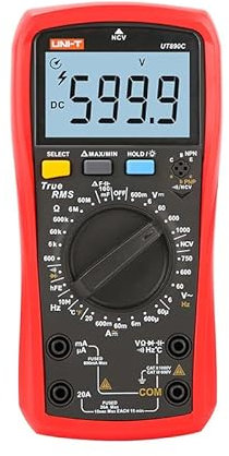 UNI-T UT890C UT890D+ Professional Digital Multimeter AC DC Ammeter Voltmeter Resistance Capacitance Frequency Meter(UT890C)
