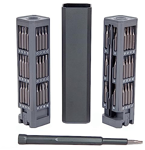Bestgle 45 in 1 Precision Screwdriver Set, Mini Magnetic Screwdriver Kit with Screw Driver Bits, Hidden Magnetic Storage Repair Tool for Electronics, Phones, Watches, Glasses & Household Appliances