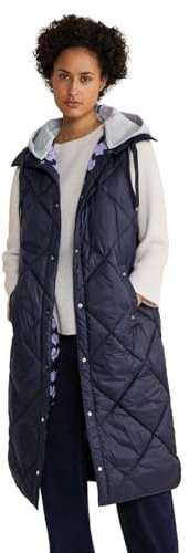 Street One Damen Lange Steppweste gravity blue 36