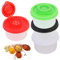 JUPSK 4 Pack Salt and Pepper Shakers, Plastic Bottle Salt and Pepper Set Mini Travel Spice Jar Salt and Pepper Dispenser Moisture-Proof Picnic Salt and Pepper Shakers Transparent Sealed Spice Bottle
