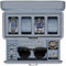 ROTHWELL Leder-Uhrenbox mit 4 Fächern und Schublade, luxuriöses Uhrengehäuse, Schmuck-Organizer, verschließbare Uhrenvitrine mit Echtglas-Oberseite, Uhrenbox-Organizer für Damen und Herren (Artic