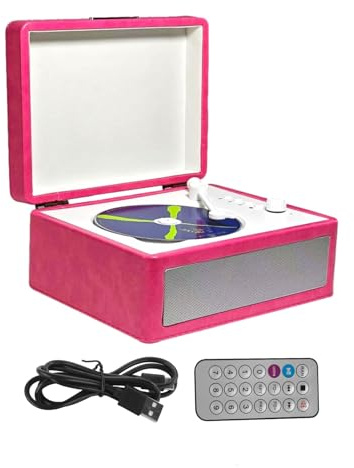 FUNFANG record player BT audio & video turntables Portable Player BT turntable Retro Player Multifunctional Tray-type BT Cassette Record Player Audio Turntables High Fidelity Sound Quality USB