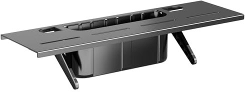 Bracwiser Estante Superior para TV Sin Taladro de 16.7 Pulgadas con Organizador, Soporte para Monitor, Plataforma para Altavoz, Receptor AV, Caja de Medios, Consola de Juegos y Más, CS106XMV02