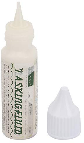 LIZEALUCKY Fluide de masquage artistique pour aquarelle, peinture, médias, pigment d'artiste, liquide de masquage moyen pour couverture artistique (18 ml)