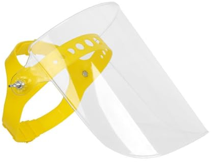 MagiDeal Gesichtsschutz, Gesichtsschutz, universell, professionell, flexibel, Visier, verstellbares Kopfband für Gartenarbeit, Unkrautjäten, Schweißen, Männer, Klar