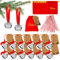 Weihnachtsglocken-Ornamente, Polar Express Glocke, Weihnachtsglöckchen, Baumschmuck für Kinder und Erwachsene, 12 Stück
