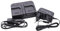 vhbw caricatore duale compatibile con Sony Camcorder HDR-CX405, HDR-CX440 camera - Stazione di carica + cavo auto + spia di carica, 4.2/8.4 V