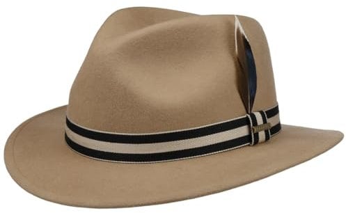 Stetson Traveller Filzhut Wollfilz Outdoor Unisex Herbst Winter beige XL (60-61 cm)