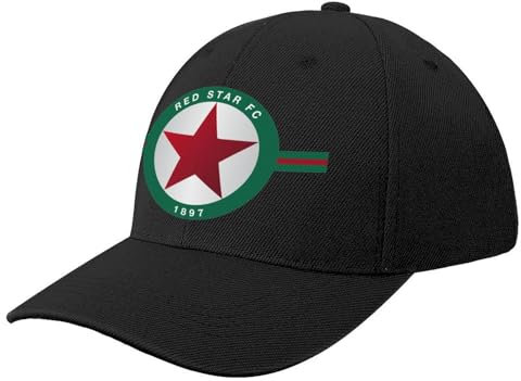 CIZIEOE Baseball Kappe Baseball Cap Red Star Paris Baseball Cap Fischerhut Angelmütze Wild Ball Hut Damen Hüte Herren