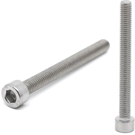 10x Vis CHC M6 x 60mm inox - Vis BTR en Acier Inoxydable A2 Six pans Creux Tête Cylindrique - DIN 912 tête ronde pour rondelle et écrou