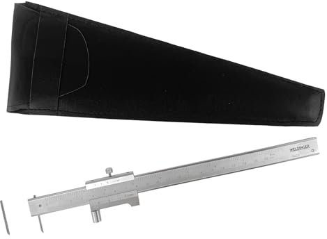 WELDINGER Edelstahl-Streichmaß mit Reißnadel 0-200 mm