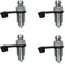 GVSS 4 Pcs Vis de Purge de Boulon Banjo M10 x 1mm, Vis de Purge pour Étrier de Frein,Accessoires Métal Galvanisé,Vis Purge d'Étrier Frein Banjo Boulon,Vis Bocal Frein Moto