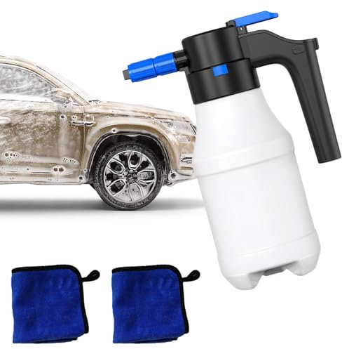 Mulcort Pulvérisateur de mousse électrique, 1,5 grande capacité, recharge de type C, pulvérisateur électrique sans fil pour le lavage de voiture, le nettoyage de la cuisine, le nettoyage des