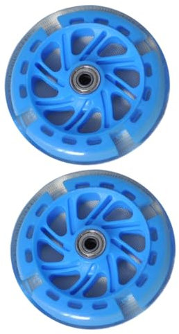 Yardwe Einfach Zu Installierendes Stützrad-Set Für Jungen Und Mädchen 2 Stück Pu-leuchträder Für Kinder