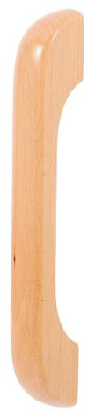 JUMPLAWN Tirador De Madera Sólida Forma De Puente Para Armarios Manijas De Madera Para Muebles De Cocina y Dormitorio Accesorios De Decoración Natural Para Puertas