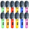 12 Pcs Blow Up Microphone, Inflatable Microphone, Inflatable Microphones for Parties, Inflatable Party Props, Star Party Supplies Easter Birthday Party Gifts Stage Performance 9.8 Inches (6 Colors)