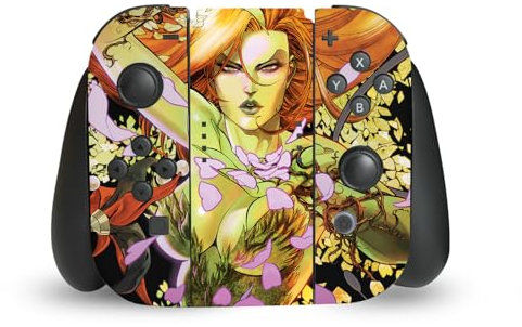 Head Case Designs Offizielle Batman DC Comics Poison Ivy Schurken Galerie Vinyl Haut Gaming Aufkleber Abziehbild Abdeckung kompatibel mit Nintendo Switch Joy-Con Controller