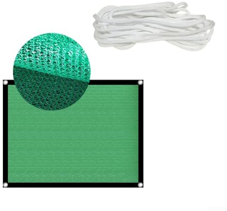 Grünes Sichtschutznetz für den Außenbereich mit 90% Schattierung in Gewächshäusern und Gärten (3 x 4 Meter)