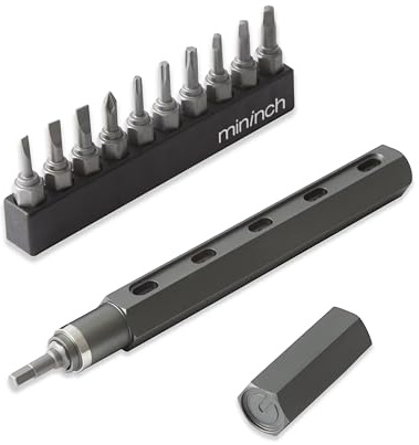 Mininch Tool Pen Premium | Precision Multitool Screwdriver Pen Set Portable Bit Driver | 16 Magnetic Bits