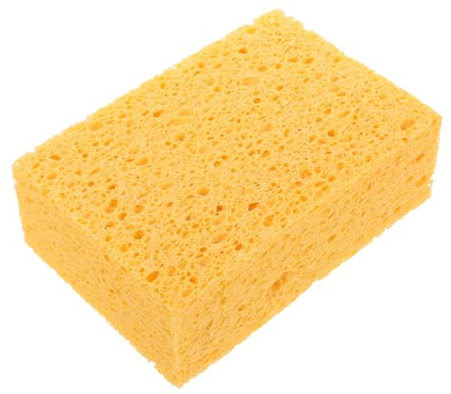 FONDOTIN Microwave Cleaning Sponge Block 15x10x5cm Thickened Wood Pulp Sponge for Steam Oven Water Absorption for Dishwashing and Microwave Cleaning