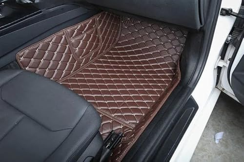 Autofussmatte Für Mercedes Für Benz W124 1985-1987 1988 1989 Car Fußmatten Männer Frauen Auto Matten Vollständige Abdeckung Teppich Auto Fußmatten(Right Coffee)