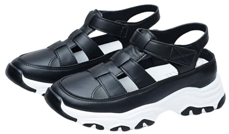 HOOUDO Sandali Estivi Donna - Estive Scarpe Lavabili Sandalo con Zeppa Sandalo Elegante Scarpe Trekking per Camminare Sandali Alla Schiava