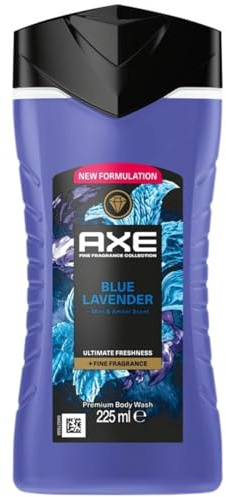 6er Pack - AXE Fine Fragrance Collection Duschgel – Blau Lavendel – 225 ml