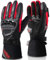 IRON JIA'S Winter Motorradhandschuhe, Wasserdicht Winddicht Leicht und Warm Touchscreen Handschuhe für Motorrad, Wandern und andere Outdoor-Sportarten,Mann und Frau-Rot-XXL