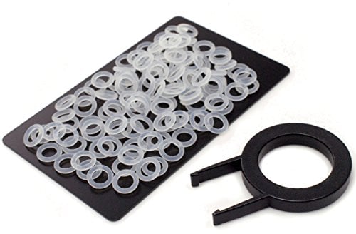 120 x Noise Dampener / O-Rings / amortisseurs de bruit avec anneaux inclus. Extracteur de touches pour Cherry MX. Claviers avec touches d’éclairage (LED), TRANSPARENT, dureté: SOFT (Shore 45A)