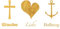 modern times Postkarte Gold Karte mit Golddruck LUSTIG - Motiv: GLAUBE LIEBE HOFFNUNG, Anlass: Alles Gute/Wünsche, Künstler/Verlag GOLD, Größe: A6
