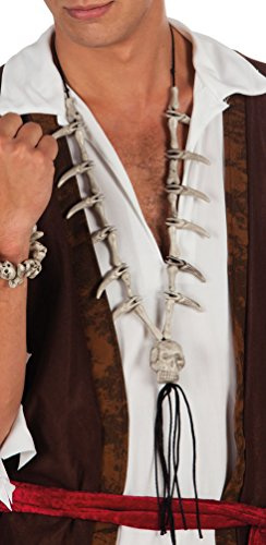 Karneval-Klamotten Halskette Kette Totenkopf Knochen Halloween Karneval