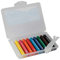 DONAU 5111100-99 Wachsmalstiftetui - 10 Farben, wasservermalbar, Etui