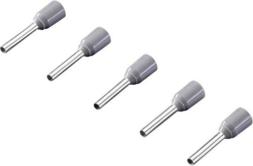 Rittal AS 4050.743 Endstück, einfach, 0,75 mm² x 8 mm, teilweise isoliert, grau, 500 Stück