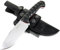 JEO-TEC Nº31 Full Tang Outdoor Camping Gürtelmesser Jagdmesser Überlebensmesser Survival Bushcraft Messer, 11,5 cm Klinge Stahl MOVA, Lederscheide + Feuerstahl