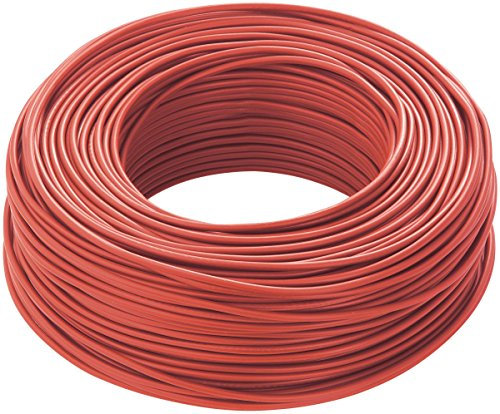 triveneta Cavo Elettrico Unipolare Filo Rame 1,5 2,5 4 6 Mm CPR Fs17 per Impianti Casa, Rosso, 2,5 MM