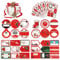 HOWAF 150 Stück Weihnachtsaufkleber zum Beschriften Weihnachtssticker Selbstklebend Geschenkaufkleber Weihnachten Weihnachtsetiketten Namensschild für Weihnachtsdeko Geschenkverpackungen