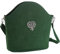 dressforfun 900649 Damen Trachten Handtasche Blütenherz, Schicke Trachtenhandtasche in Wildlederoptik (Grün | Nr. 303256)