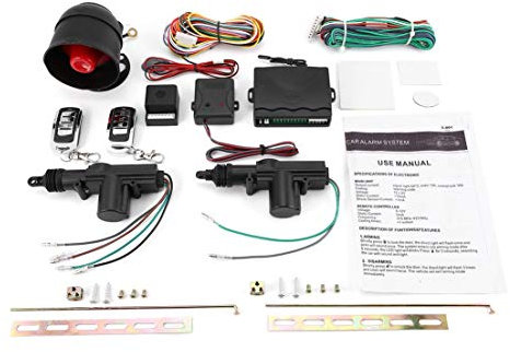SKYYKS Sistema de Entrada sin Llave con Bloqueo Central Remoto Universal para vehículos 2 Kit de Bloqueo Central Remoto para Puerta de Coche + Juego de Herramientas de Alarma antirrobo