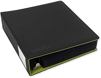 Vault X Premium Exo-Tec Ringbuch – für 9 Sammelkarten-Seiten – 50+ Seiten Kapazität 3 D-Ring Clip Binder für TCG