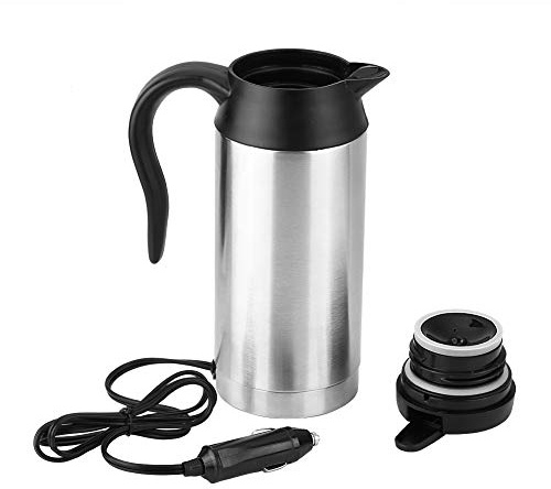Elektrischer Wasserkocher 750ml 120W Auto Car Van Truck Heißwasser 12V Reisewasserkocher Edelstahl