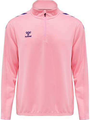 hummel Unisex hmlCore Xk Half Zip Poly Sweat, Pink, Medium